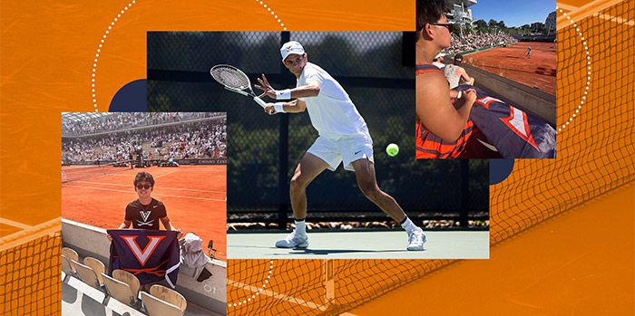 Rafael Jodar playing tennis at Roland Garros