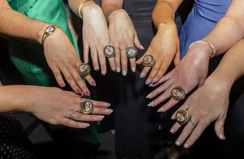 Hands with wrings all in a circle