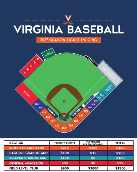 Disharoon Park seating map